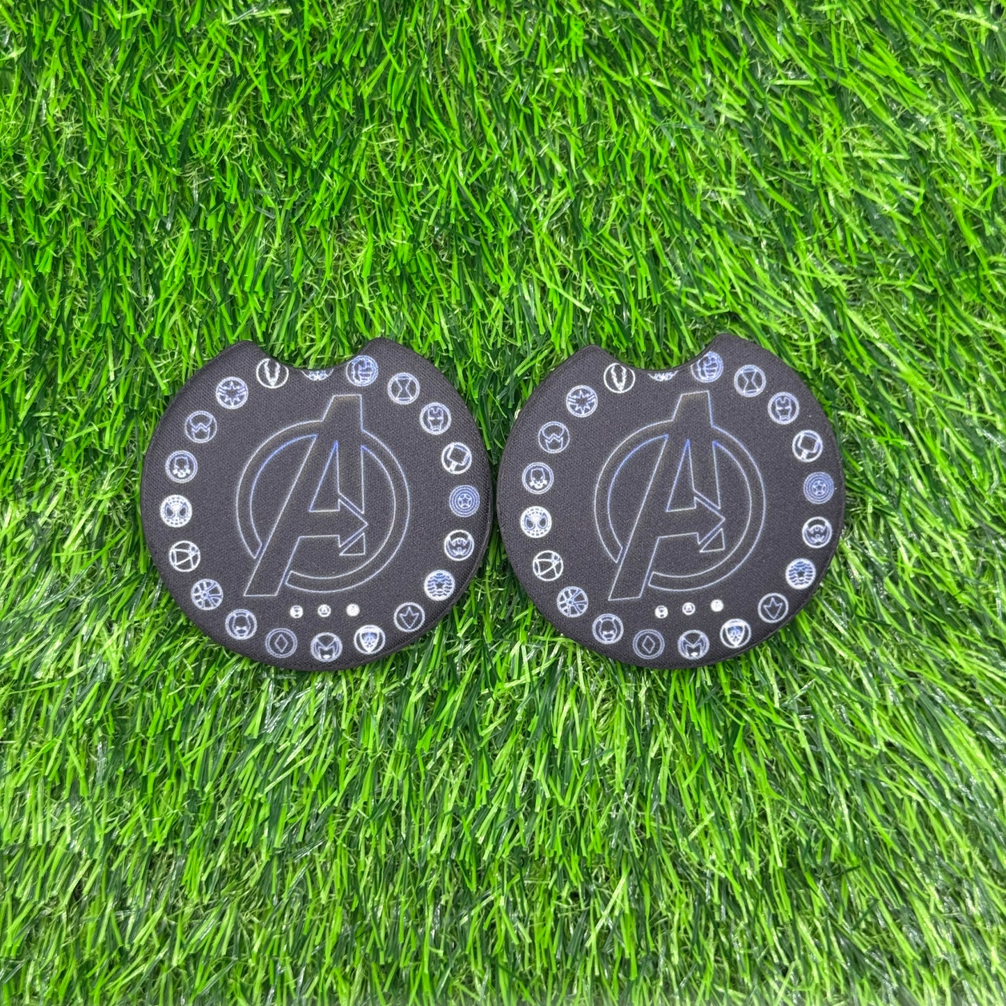 Superhero Symbols Car Coaster