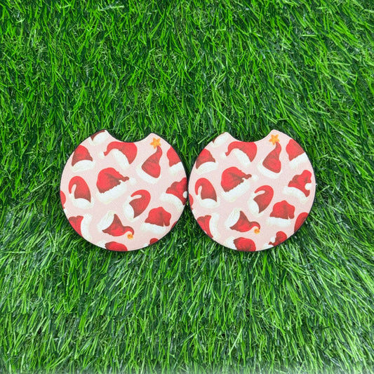 Santa Hats Car Coaster